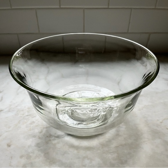 Vintage Green Glass Handblown Bowl - Picture 2 of 13